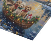 Planche À Découper Cockapoo Noël Bateau Fêtes (Coin)