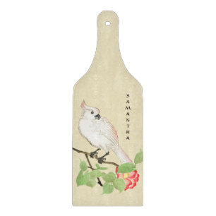 Planche À Découper Cockatoo Vintage Japonais Camellia Coupe Board