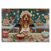 Planche À Découper Cocker Spaniel Gîtes : Noël Festif (Devant)