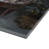 Planche À Découper Cocker Spaniel Traîneau enneigé Décor de Noël  (Coin)