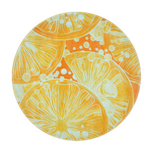 Planche À Découper Cocktail Citrus : Motif d'eau étincelante