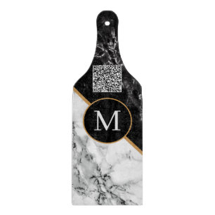 Planche À Découper Code QR personnalisé et marbre du tableau de décou
