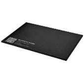 Planche À Découper Code QR personnalisé & Texte rétro-moderne modifia (Coin)