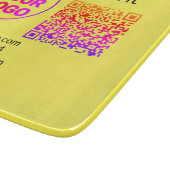 Planche À Découper Code QR simple minimaliste ajouter un logo scanner (Coin)
