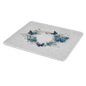 Planche À Découper Coeur bijoux avec papillons Morpho (Coin)