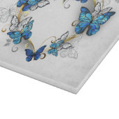 Planche À Découper Coeur bijoux avec papillons Morpho (Coin)