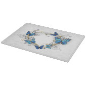 Planche À Découper Coeur bijoux avec papillons Morpho (Coin)