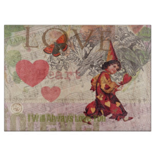 Planche À Découper Cœur d'amour Chérubin de la Saint-Valentin