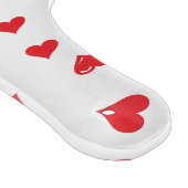 Planche À Découper Coeur d'amour rouge et blanc (Coin)