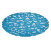 Planche À Découper Coeur de fleur bleu avec fleurs motif (Coin)