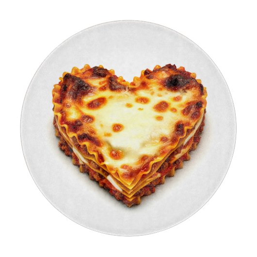 Planche À Découper Cœur de lasagne (Devant)