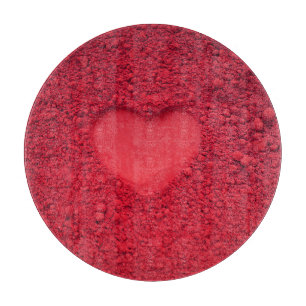 Planche À Découper Coeur de l'ombre des yeux rouges : texture cosméti
