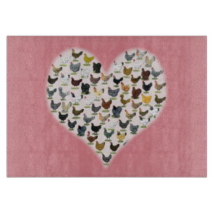 Planche À Découper Coeur de poulet