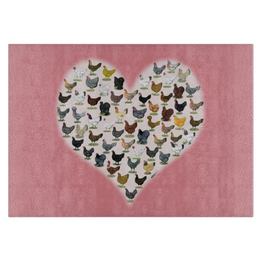 Planche À Découper Coeur de poulet (Devant)