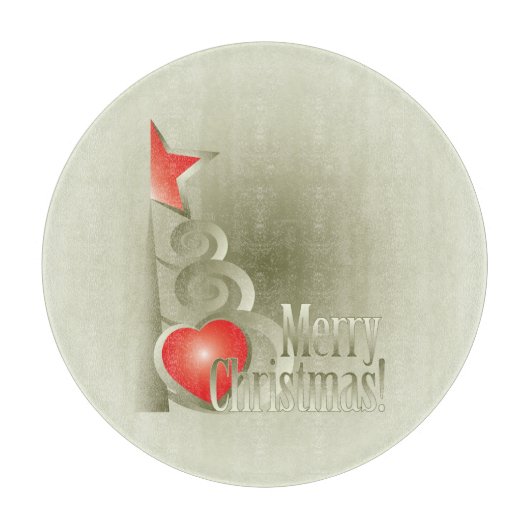 Planche À Découper Coeur pour Noël (Devant)