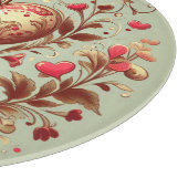 Planche À Découper Coeur vintage Valentine's day xoxo (Coin)