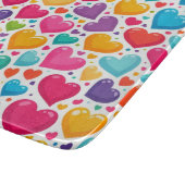 Planche À Découper Coeurs arc-en-ciel colorés Valentines (Coin)