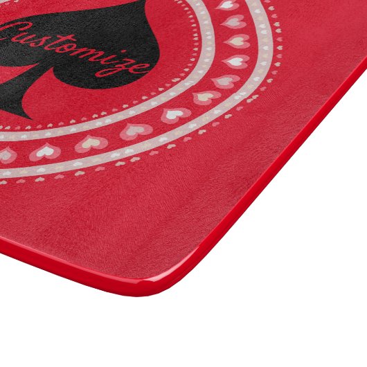 Planche À Découper Coeurs Cercle Black Spades Thunder_Cove (Coin)