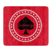 Planche À Découper Coeurs Cercle Black Spades Thunder_Cove (Devant)