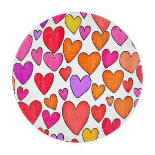 Planche À Découper Coeurs Chic Élégance : Amour Blissant