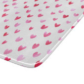 Planche À Découper Coeurs d'aquarelle - Transparence (Coin)