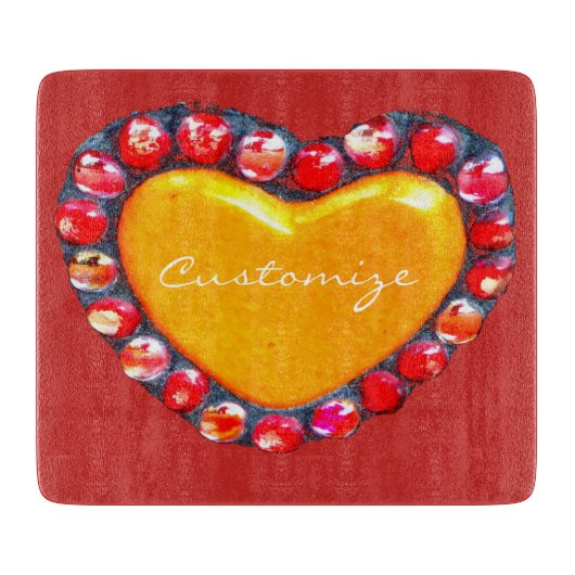 Planche À Découper Coeurs d'or Thunder_Cove (Devant)