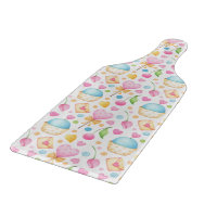 Coeurs et cupcakes Motif d'aquarelle