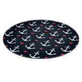 Planche À Découper Coeurs et motif d'Ancres (Coin)