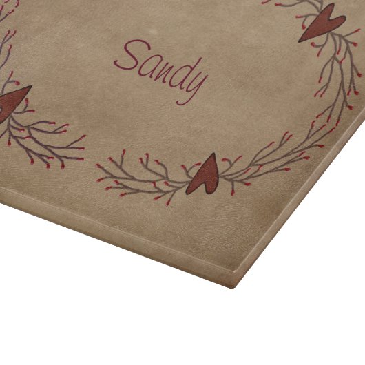 Planche À Découper Coeurs Et Planche De Découpe En Verre Berry (Coin)