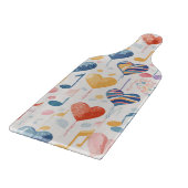 Planche À Découper Coeurs musicaux embouteillés (Coin)