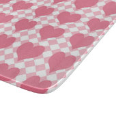 Planche À Découper Cœurs roses (Coin)