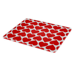 Planche À Découper Coeurs rouges Motif, Romantique, Amour