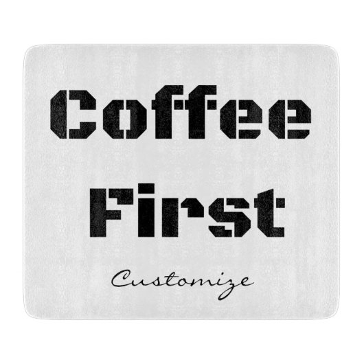 Planche À Découper Coffee First Thunder_Cove (Devant)