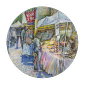 Planche À Découper Coin de Flying Pig Farm et Wine a Bit. (Devant)