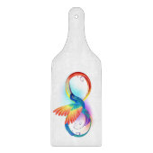 Planche À Découper Colibri arc-en-ciel avec symbole Infinity (Devant)