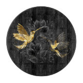 Planche À Découper Colibri noir et or (Devant)