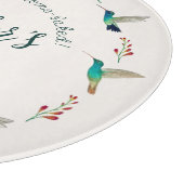 Planche à découper colibri personnalisée (Coin)