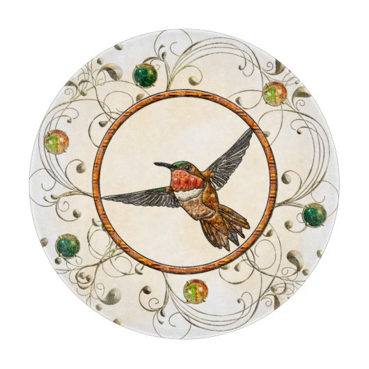 Planche À Découper Colibri roux (Devant)
