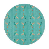 Planche À Découper Colibris turquoise (Devant)