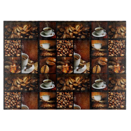 Planche À Découper Collage 2 de café (Devant)