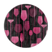 Planche À Découper Collage Art : Motif de boisson de fête. (Devant)