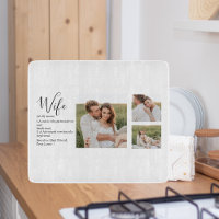 Collage Couple Photo & Lovely Romantic Wife Cadeau