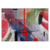 Planche À Découper collage d'art abstrait, médias mélangés et (Devant)