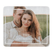 Planche À Découper Collage de couple moderne photo et cadeau familial (Devant)