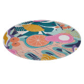 Planche À Découper Collage de jungle exotique et moderne. (Coin)