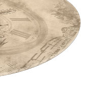 Planche À Découper Collage de lapin blanc vintage (Coin)