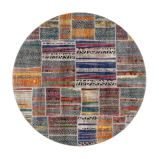 Planche À Découper Collage de patchwork : motif de courtepointe mixte (Devant)