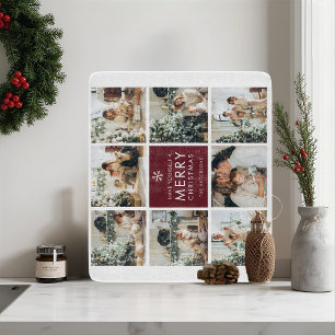 Planche À Découper Collage de photos de Noël personnalisé