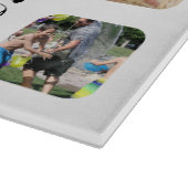 Planche À Découper Collage de photos Nom de famille & Monogramme pers (Coin)