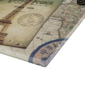 Planche À Découper collage de voyage vintage moderne (Coin)